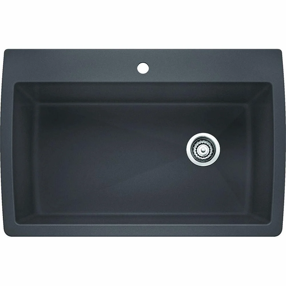 BLANCO DIAMOND Cafe Brown Non-Porous Composite Single Bowl Sink
