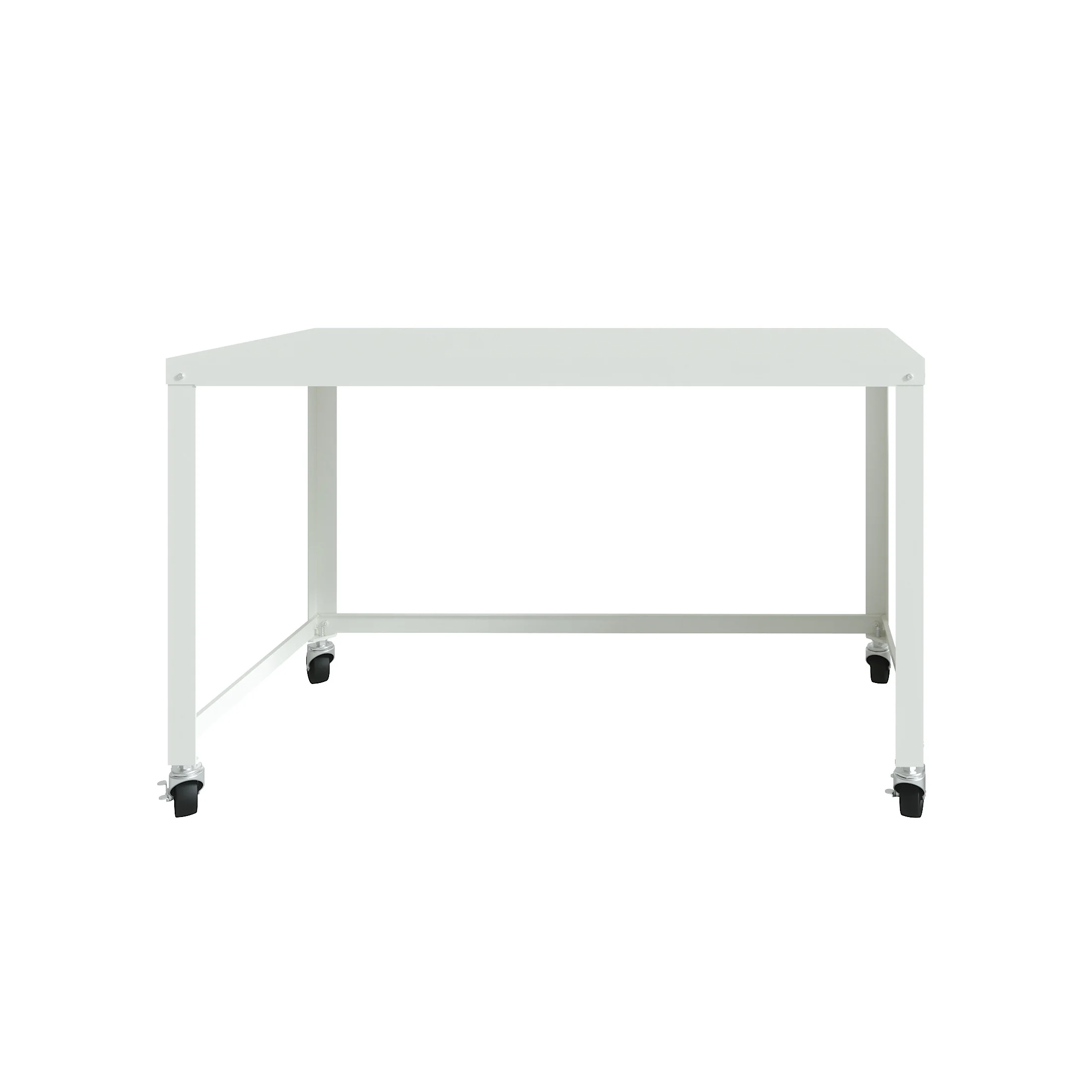 Space Solutions Ready-to-Assemble 48-inch Wide Mobile Metal Desk for Home Office, Navy