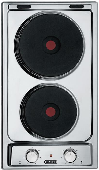DE LONGHI - Piano cottura elettrico I 23-2 ER 2 fuochi 28,8 cm-Inox