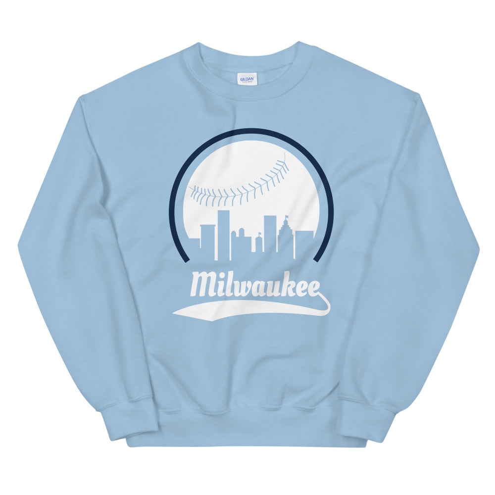 Unisex Milwaukee Brewers Baseball Crewneck Sweatshirt