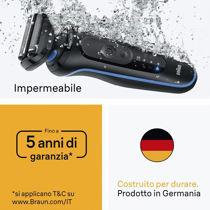 BRAUN - Rasoio SHAVER 52-B1000S-BLU