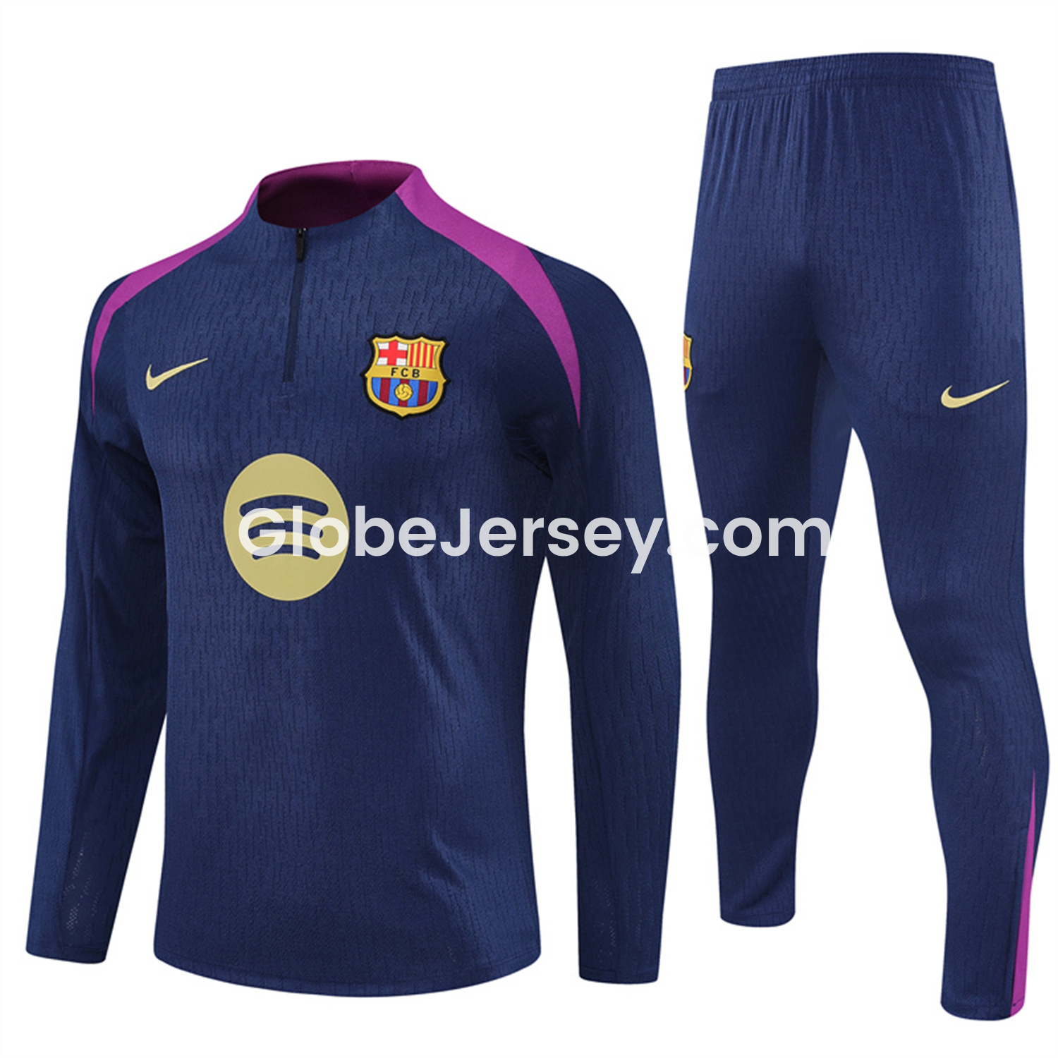 Barcelona 25-26 Long Sleeves Training Set - Royal Blue top & Royal Blue Pants