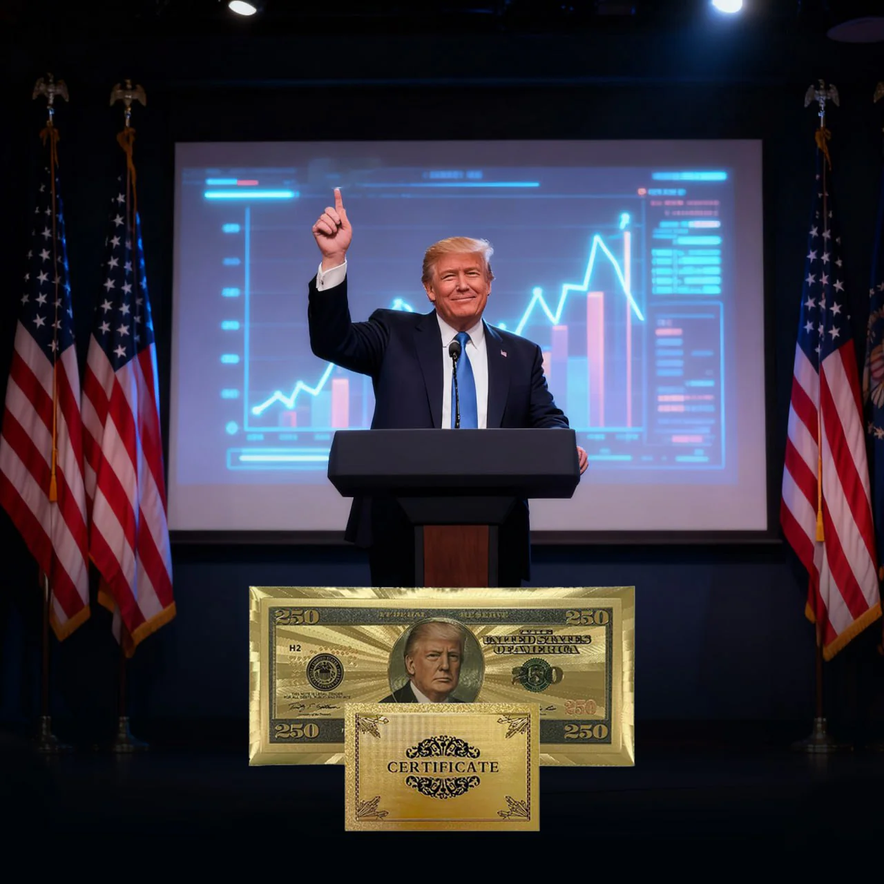 The Official Trump $250 Bucks Bills – Certified