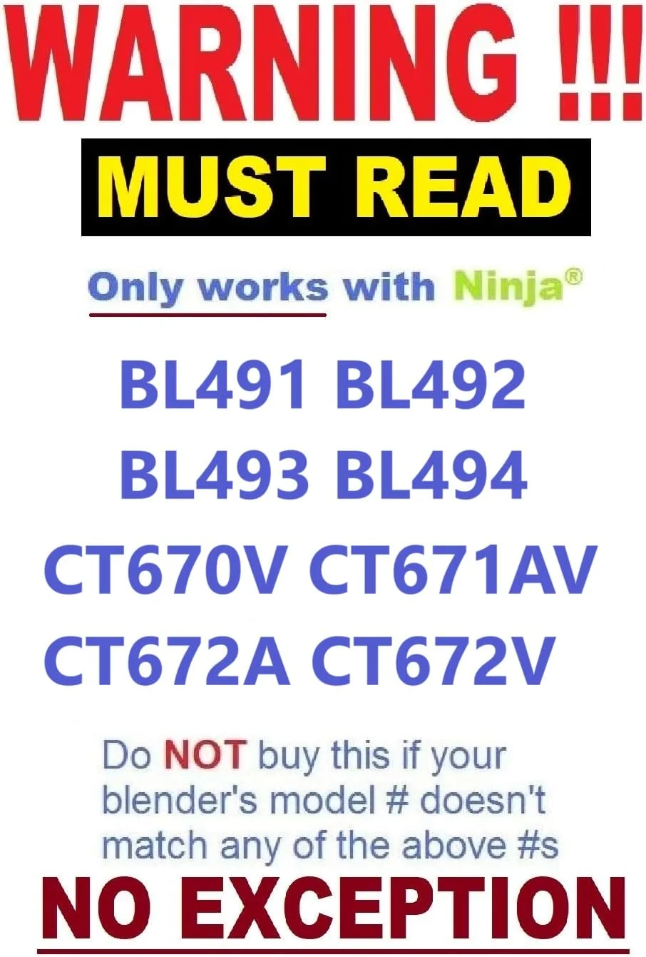 MUST READ Details - Compact Size - Ninja Chute Feed Lid Slicer Shredder Grater Discs for 40oz Bowl BL491 BL492 BL493 BL494 CT670V CT671AV CT672A CT672V Blender