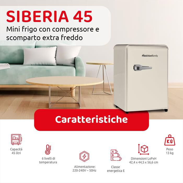 MELCHIONI FAMILY - SIBERIA 45 - PANNA-Panna / Metallo