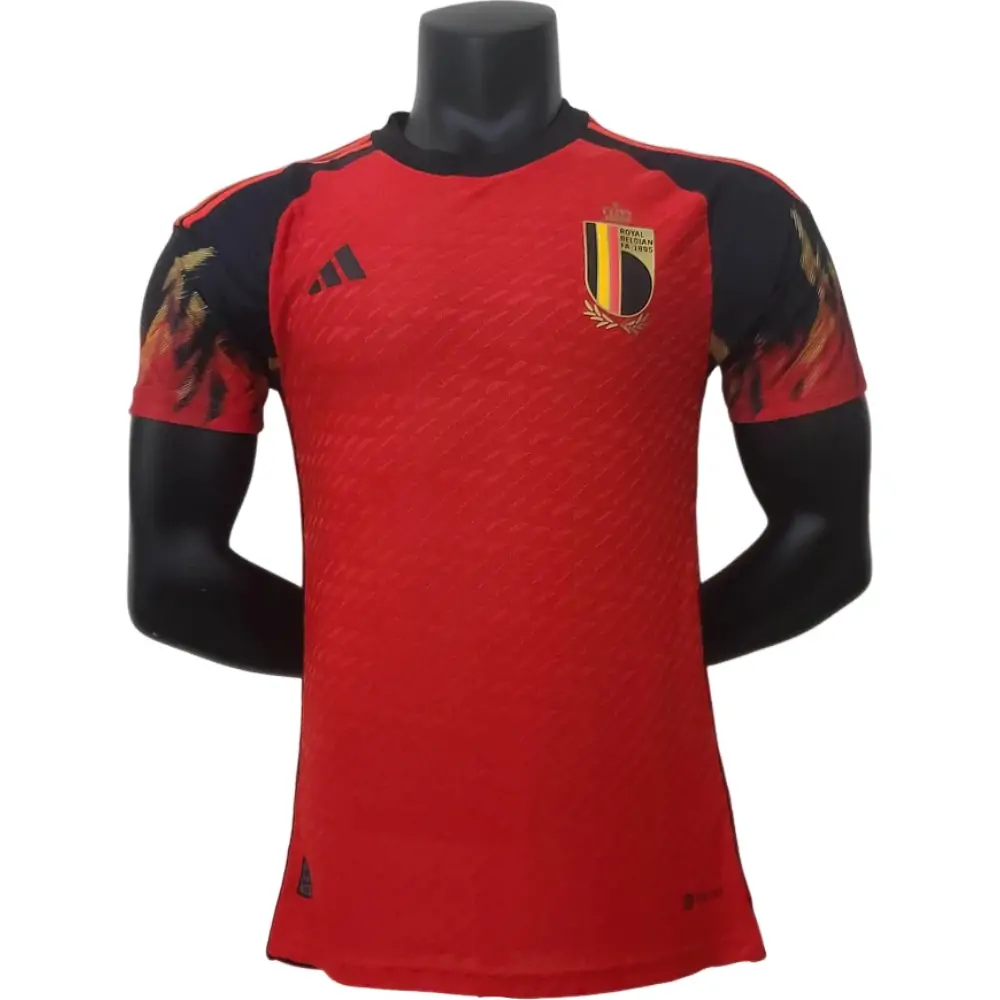 2022 FIFA World Cup Player Version Belgium Home Soccer Shirt