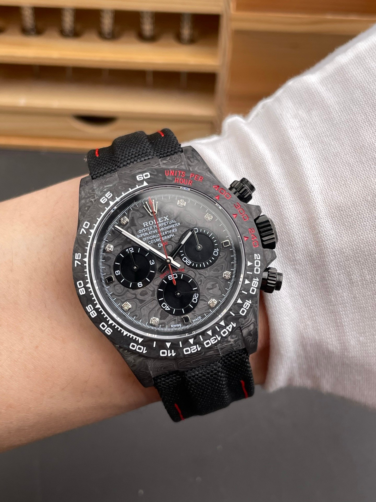 Rolex Daytona Carbon DIW Diamond