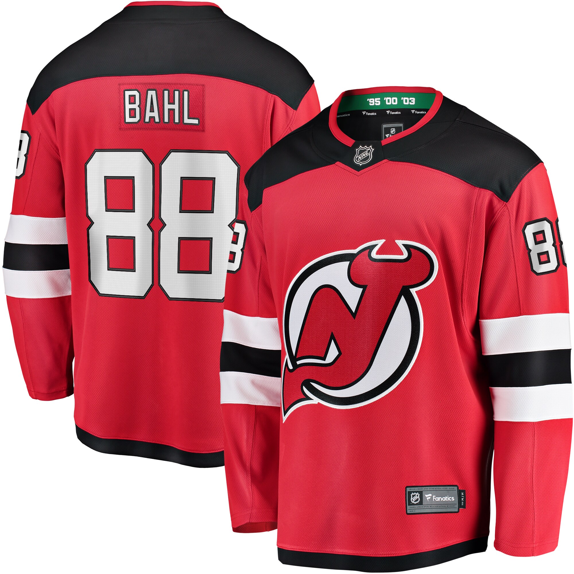 Kevin Bahl New Jersey Devils Fanatics Home Breakaway Jersey – Red