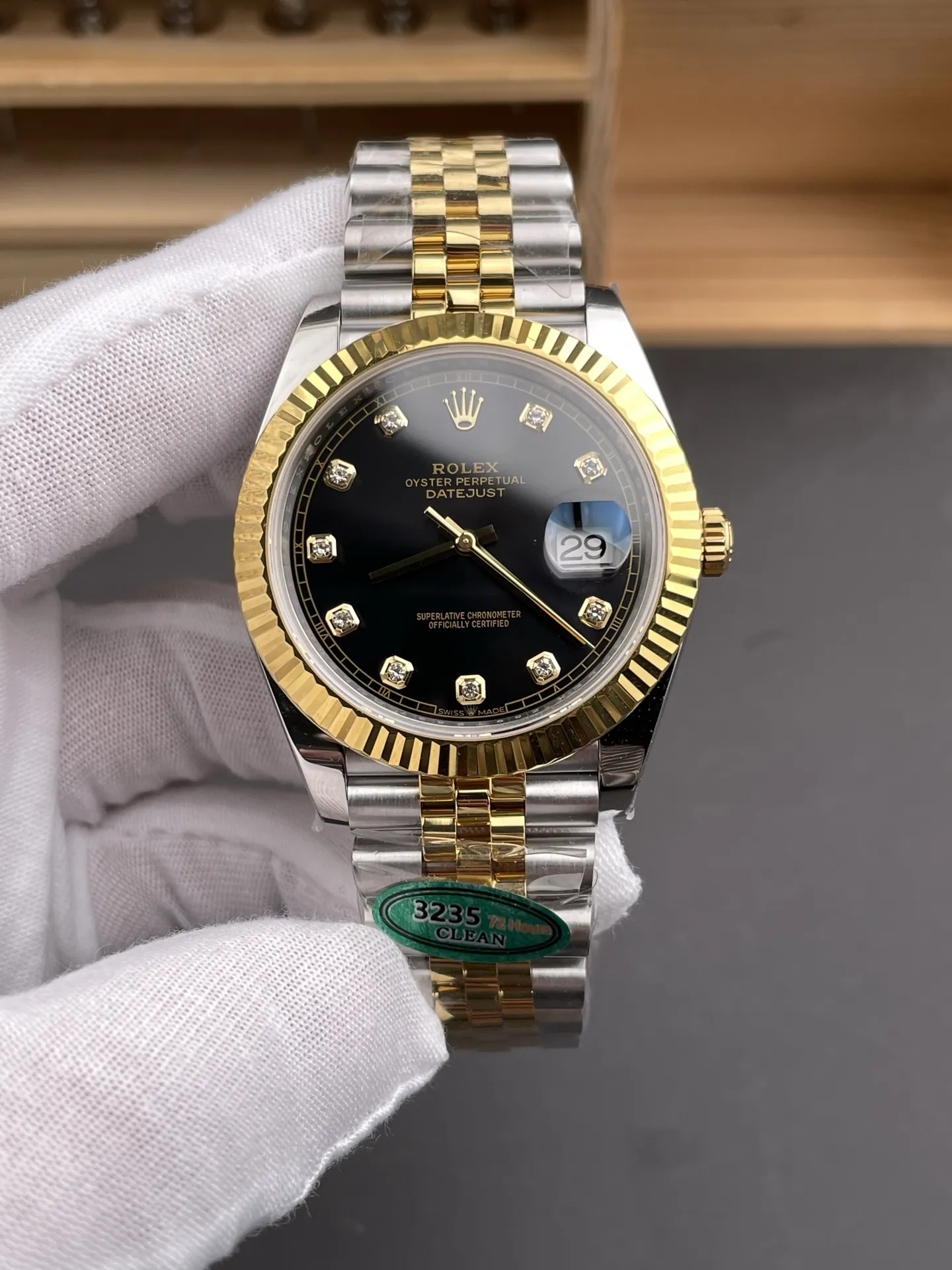Rolex Datejust Two-Tone Black 41mm