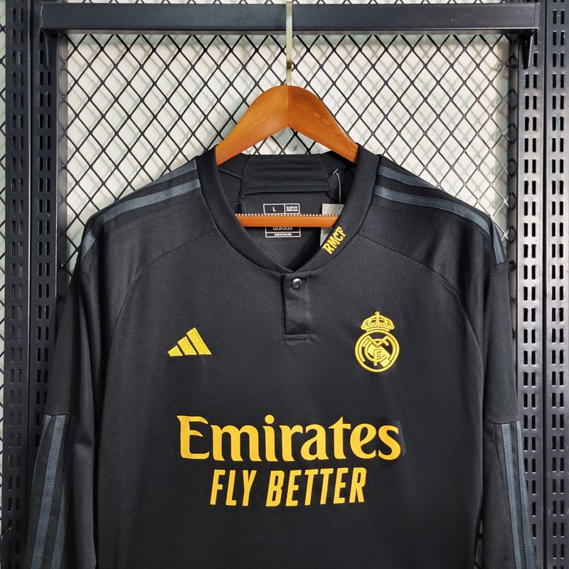 2023/2024 Long Sleeve Real Madrid Third Away Football Shirt 1:1 Thai Quality