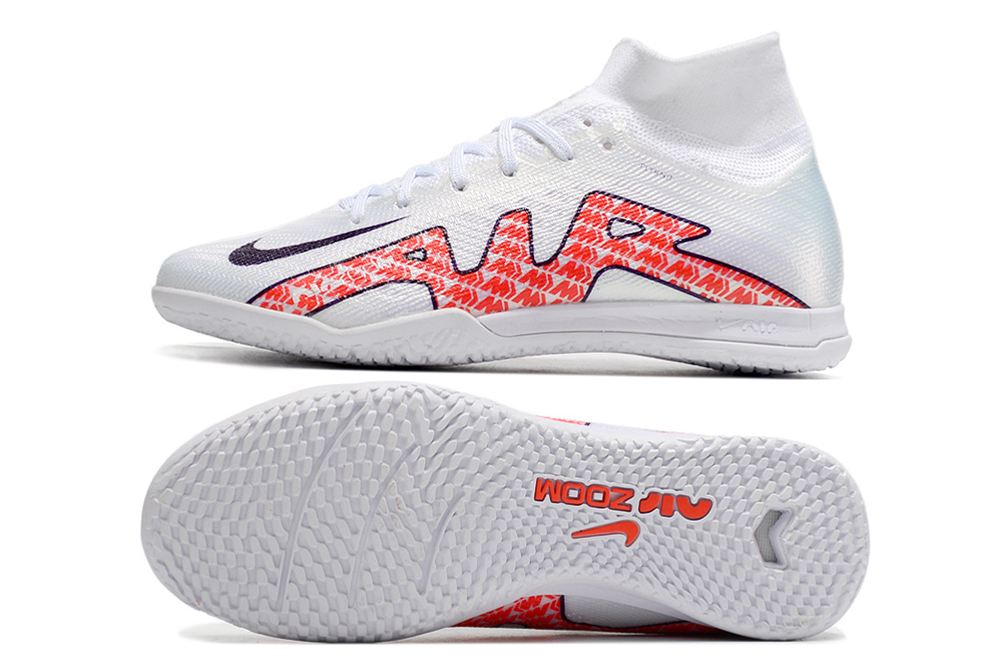 Assassin 15th generation high-top fully knitted waterproof MD air cushion grass spike football shoes