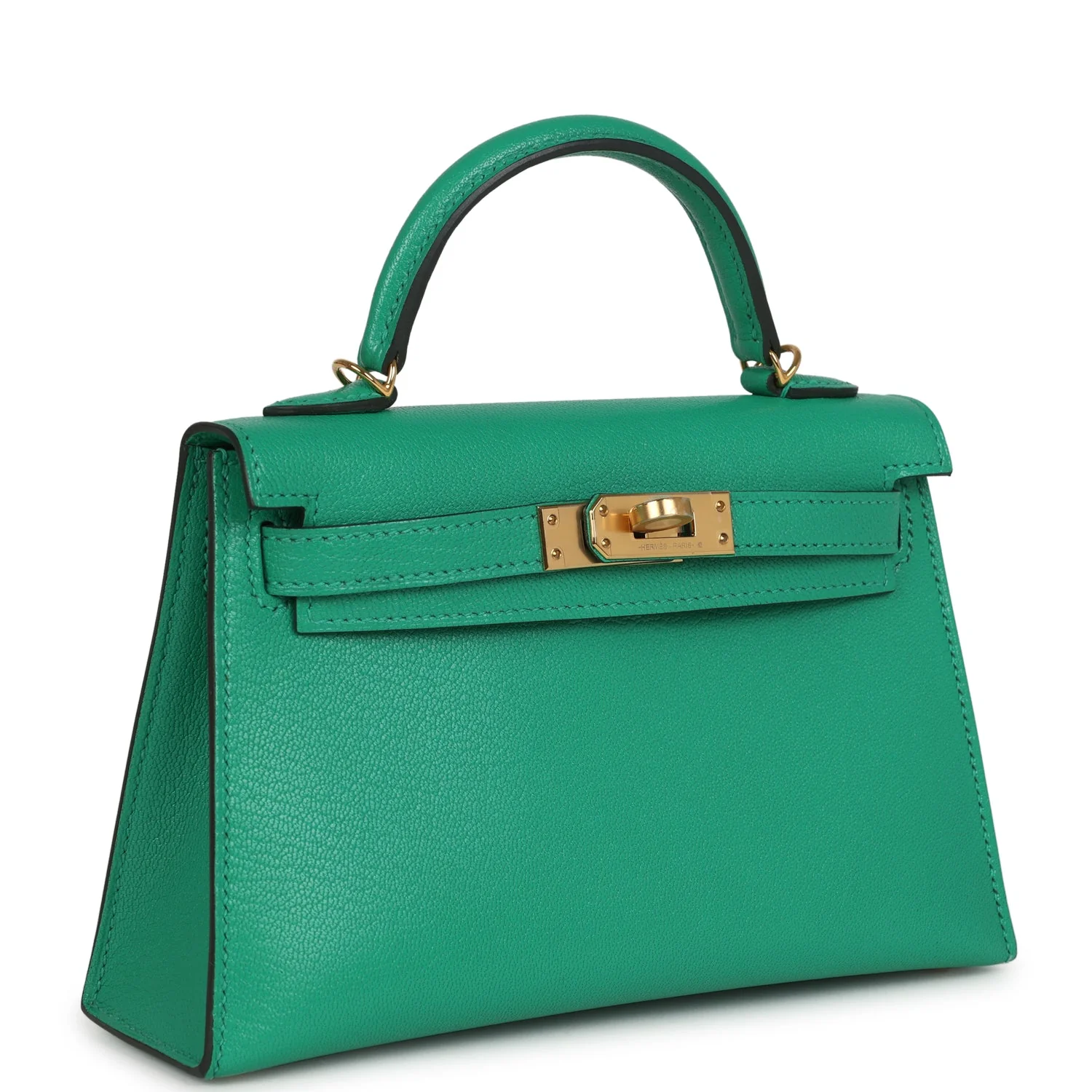 Hermes Kelly Sellier 20 Menthe Chevre Chamkila Gold Hardware