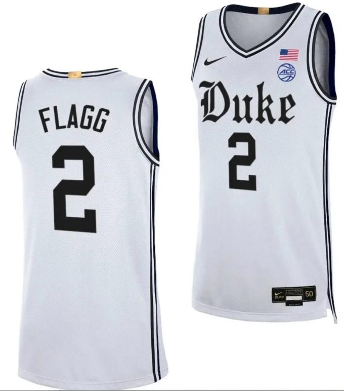 Cooper Flagg Jersey #2 Duke Blue Devils College Basketball Royal