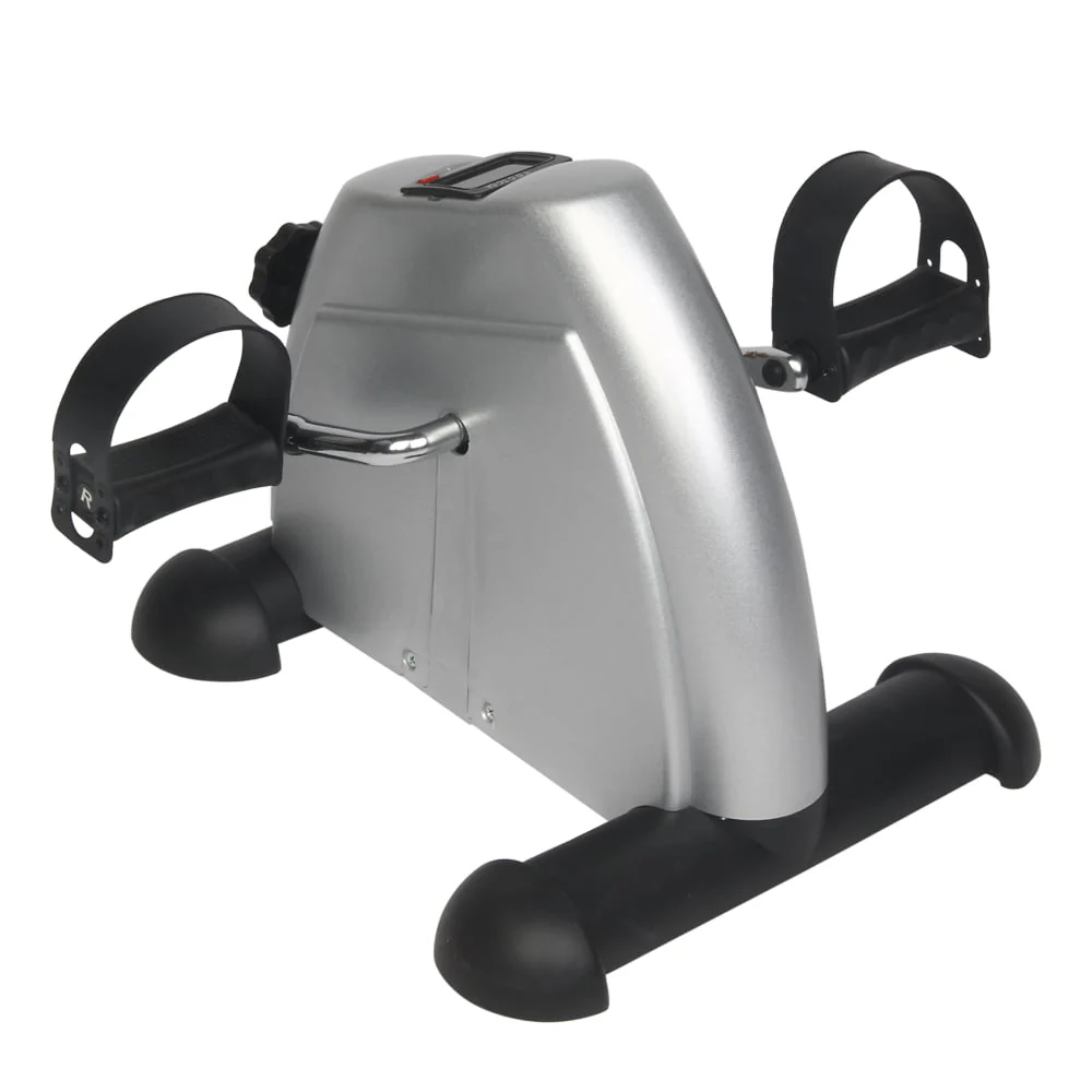 Ktaxon Portable Mini Bike Desk Exercise, Home Office Mini Peddle Bike with LCD Screen, 220 lb Maximum Weight (Silver)