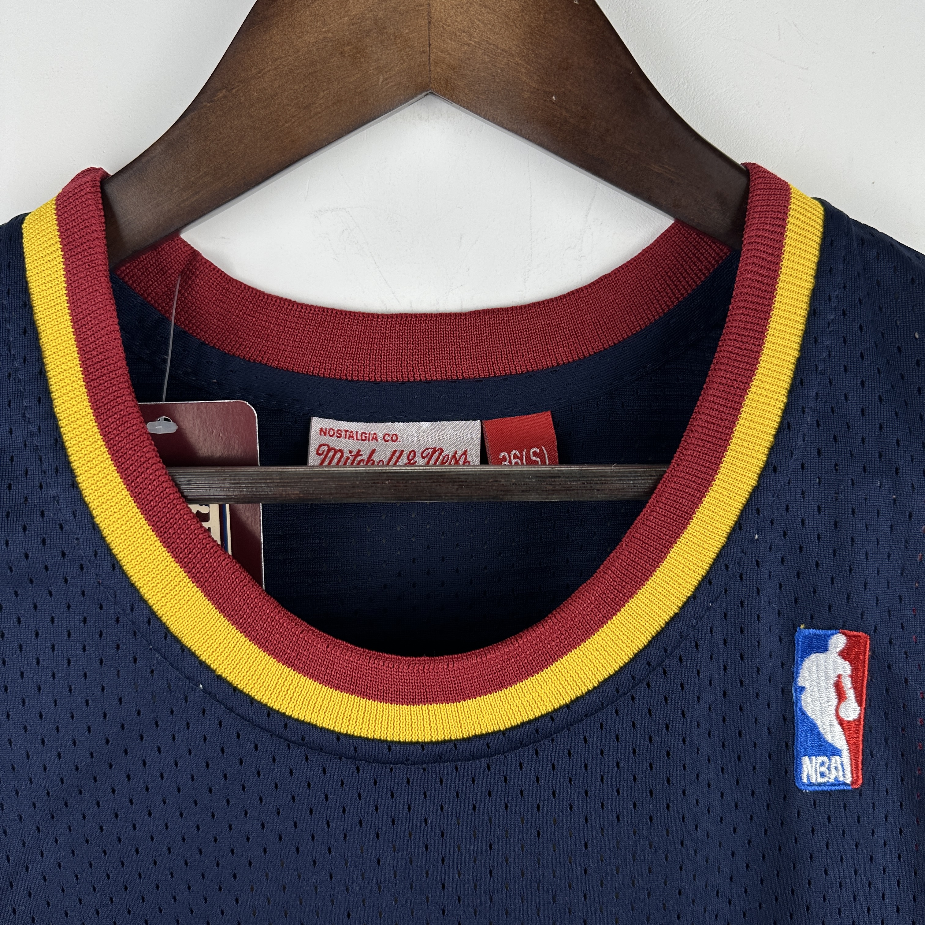 Embroidered MN Retro Jersey Cavaliers CAVS Navy Blue No. 2 Irving