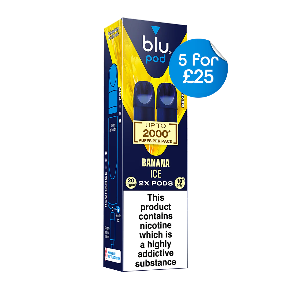 Blu Pre-Filled Replacement Vape Pods 20mg/ml 2 Pack - Banana