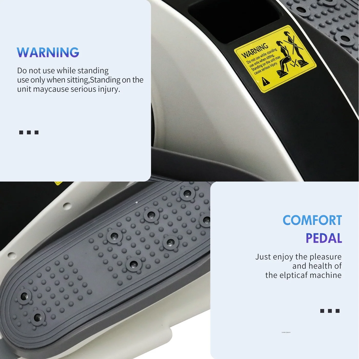 CATGOOD Under Desk Elliptical, Electric Seated Foot & Leg Pedal Exerciser While Sitting for Seniors