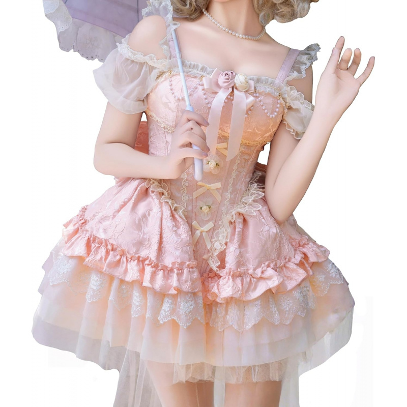 Sweet Lolita Princess Dress Ruffled Tea Party