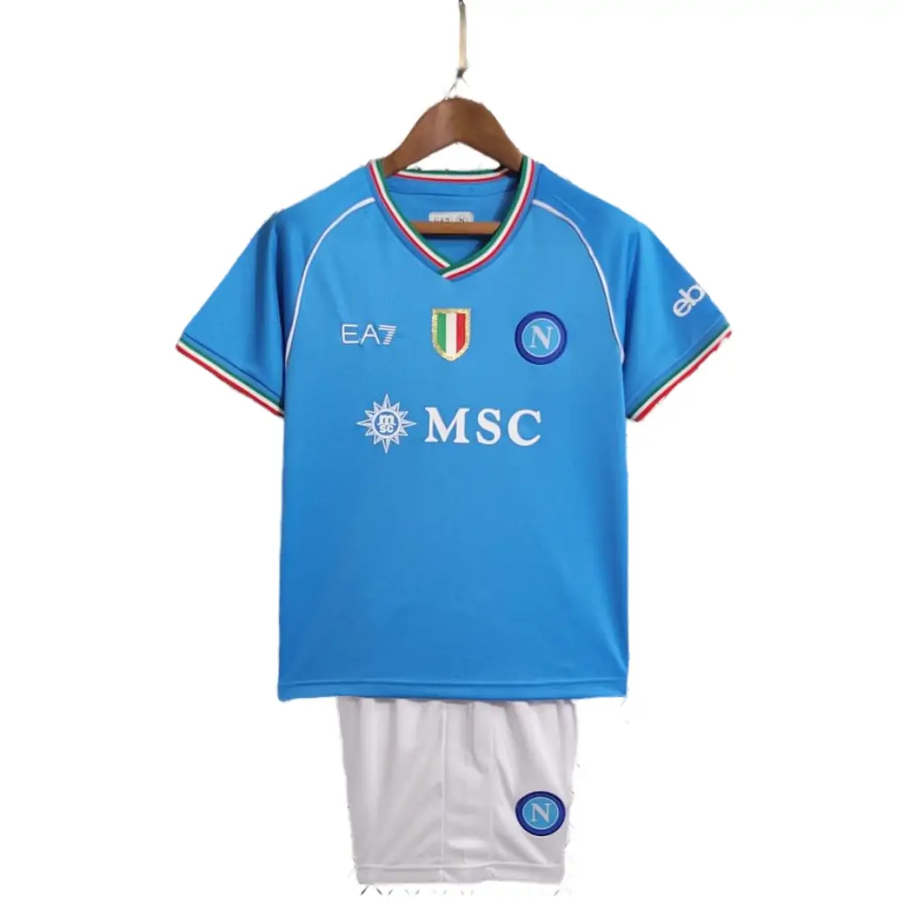 2023/2024 Napoli Home Soccer Jersey 1:1 Thai Quality Kids Size