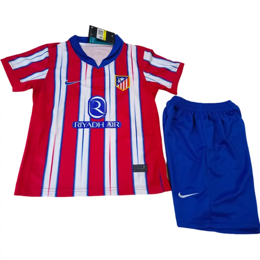 2024/25 Atletico Madrid Home Jersey. - Kids Kit