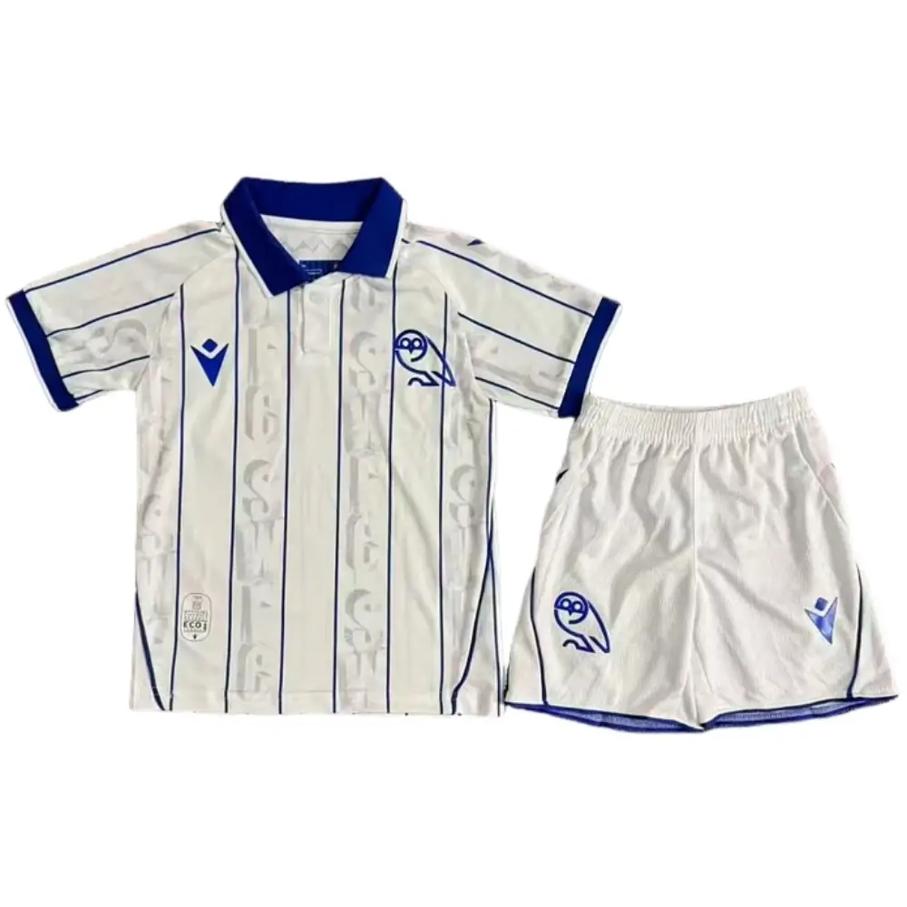 2025-26 Sheffield Wednesday Second Away Match Kids' Jersey Set - Fans Edition