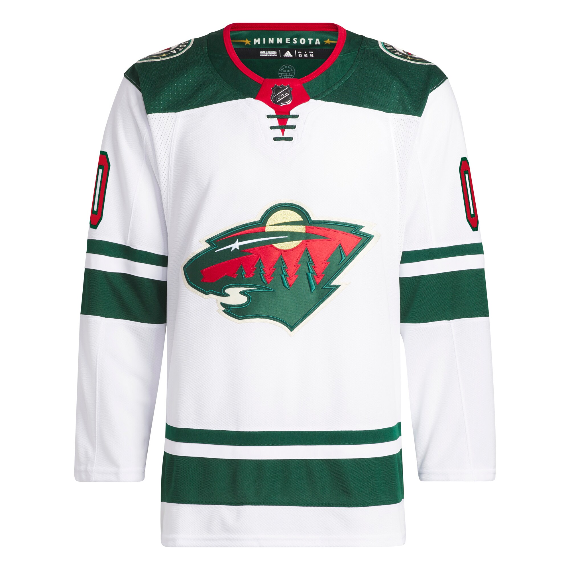Minnesota Wild   Away  Primegreen  Custom Jersey – White