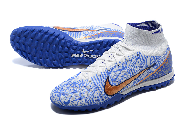 Assassin XV high-top fully knitted waterproof MD air cushion grass spike football shoes