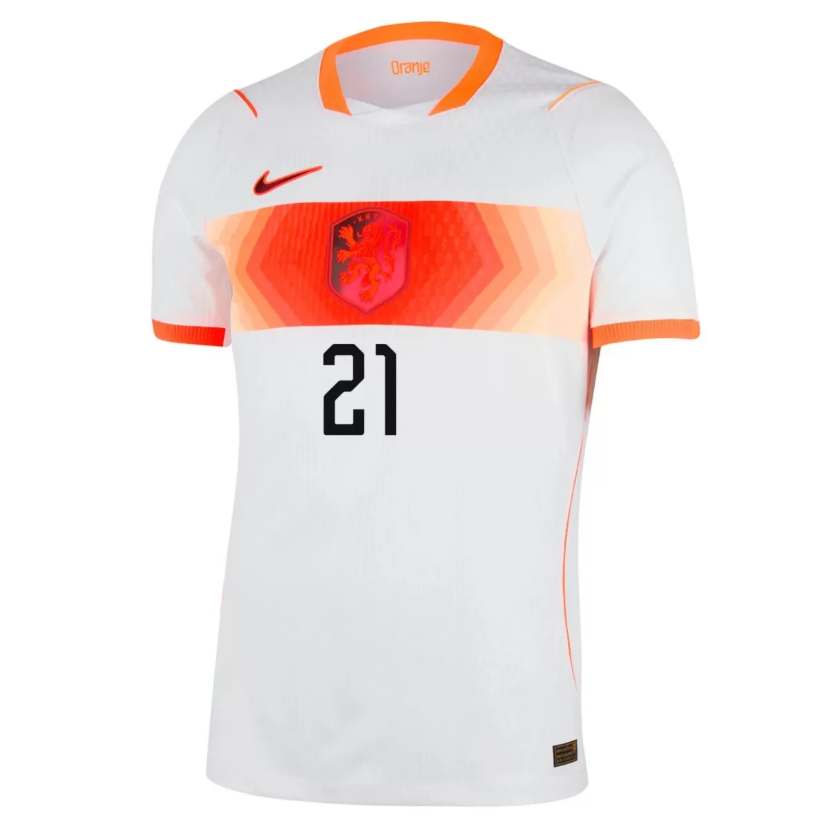 F.DE JONG #21 Netherlands Away Player Version Jersey 2026 World Cup