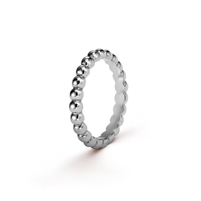Perlee pearls of gold ring, medium model