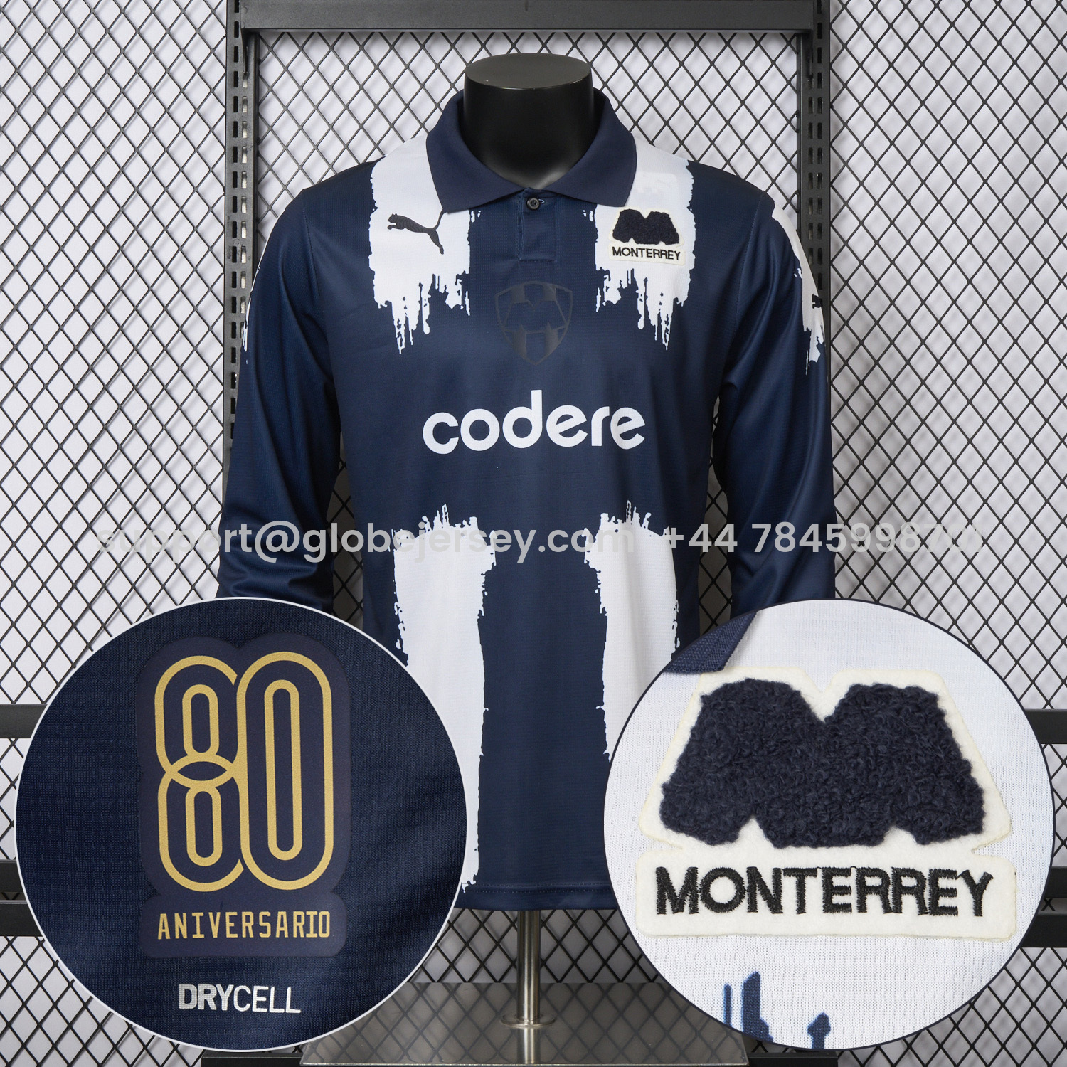 Rayados Monterrey 25-26 80th Anniversary Long Sleeves Special Edition Jersey