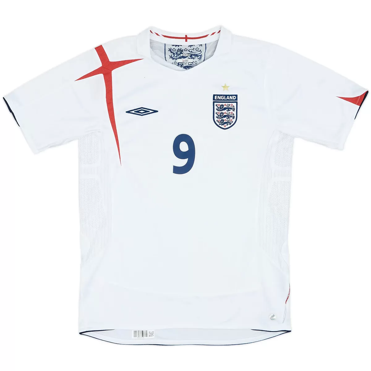Rooney #9 Retro England 2006 Home Football Jersey