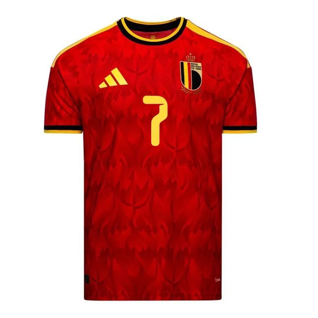 De Bruyne #7 Belgium Player Version Home Jersey 2026 World Cup