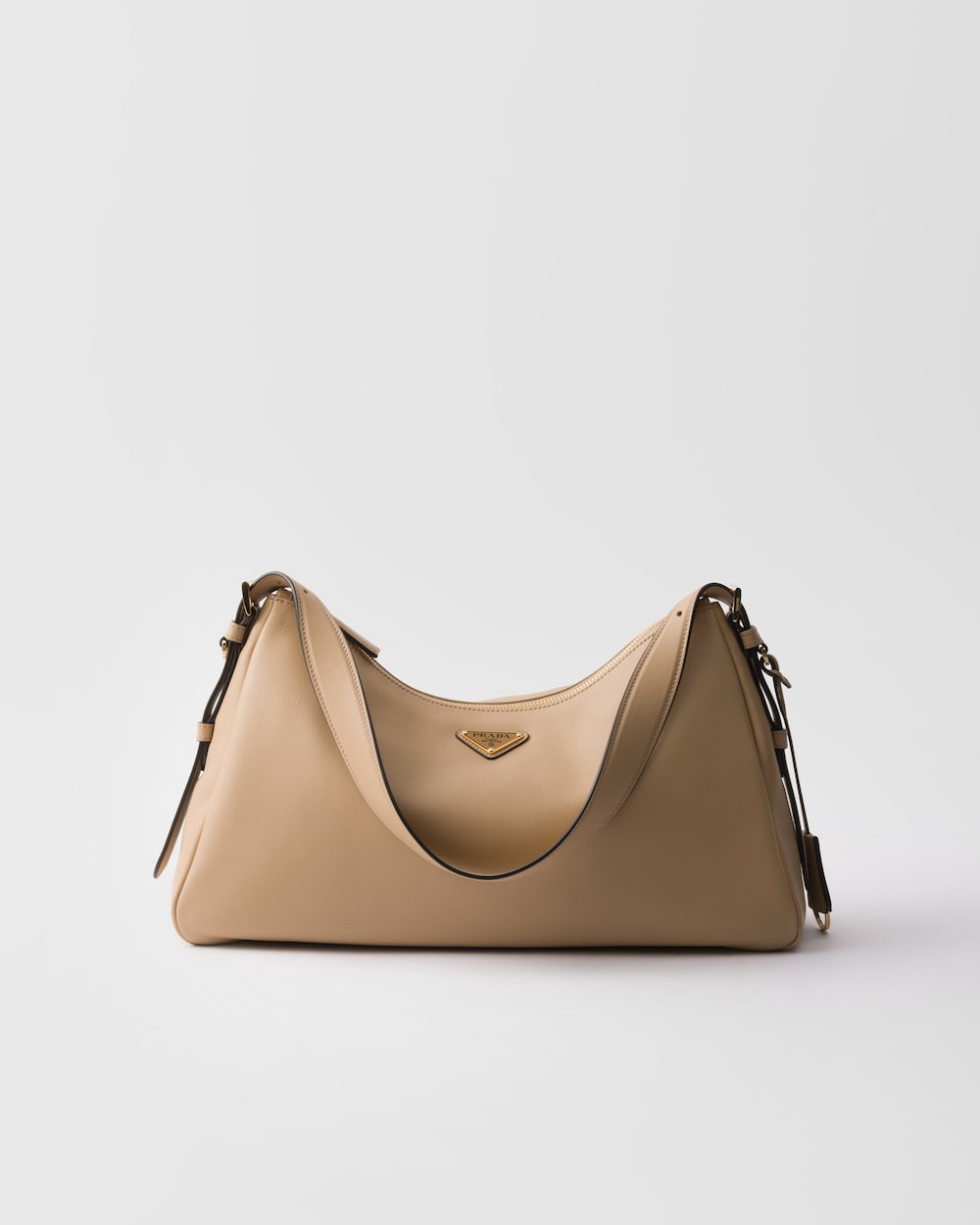Aim??e Large Leather Shoulder Bag