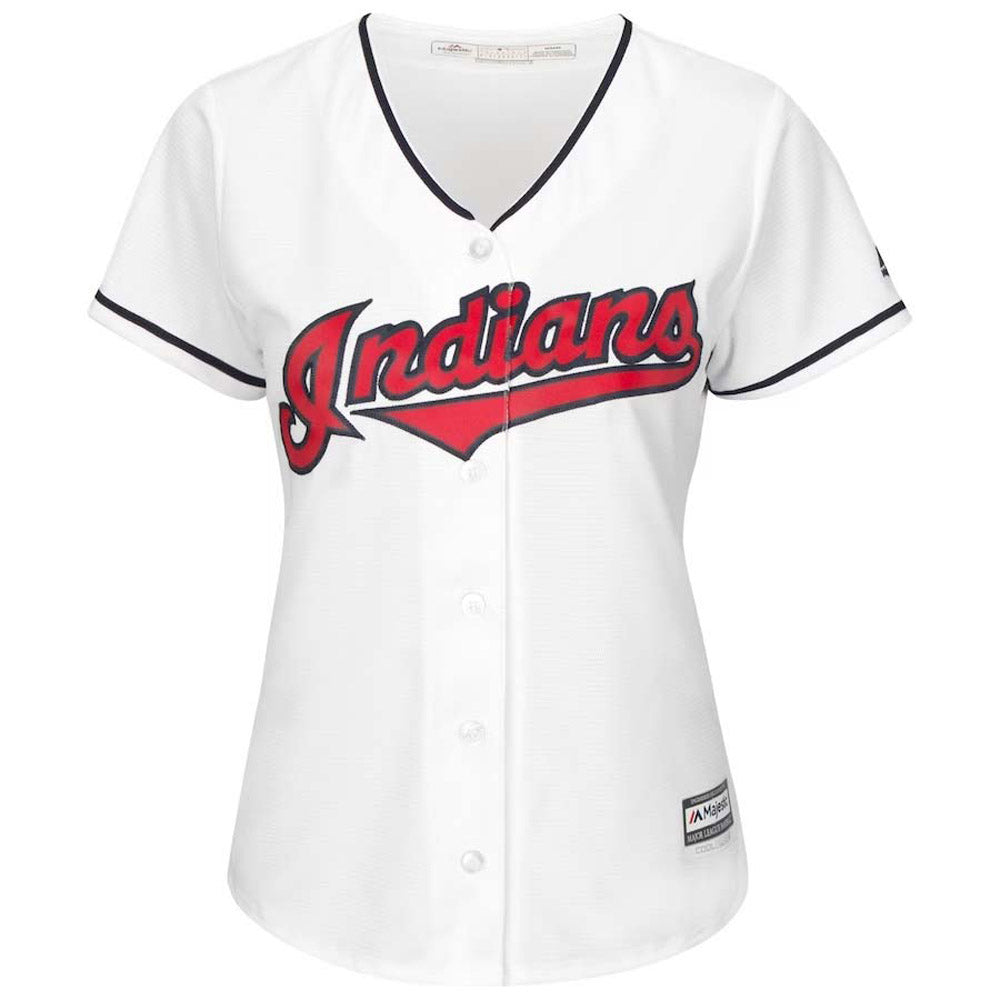 Women's Cleveland Indians Corey Kluber Replica Home Jersey - White