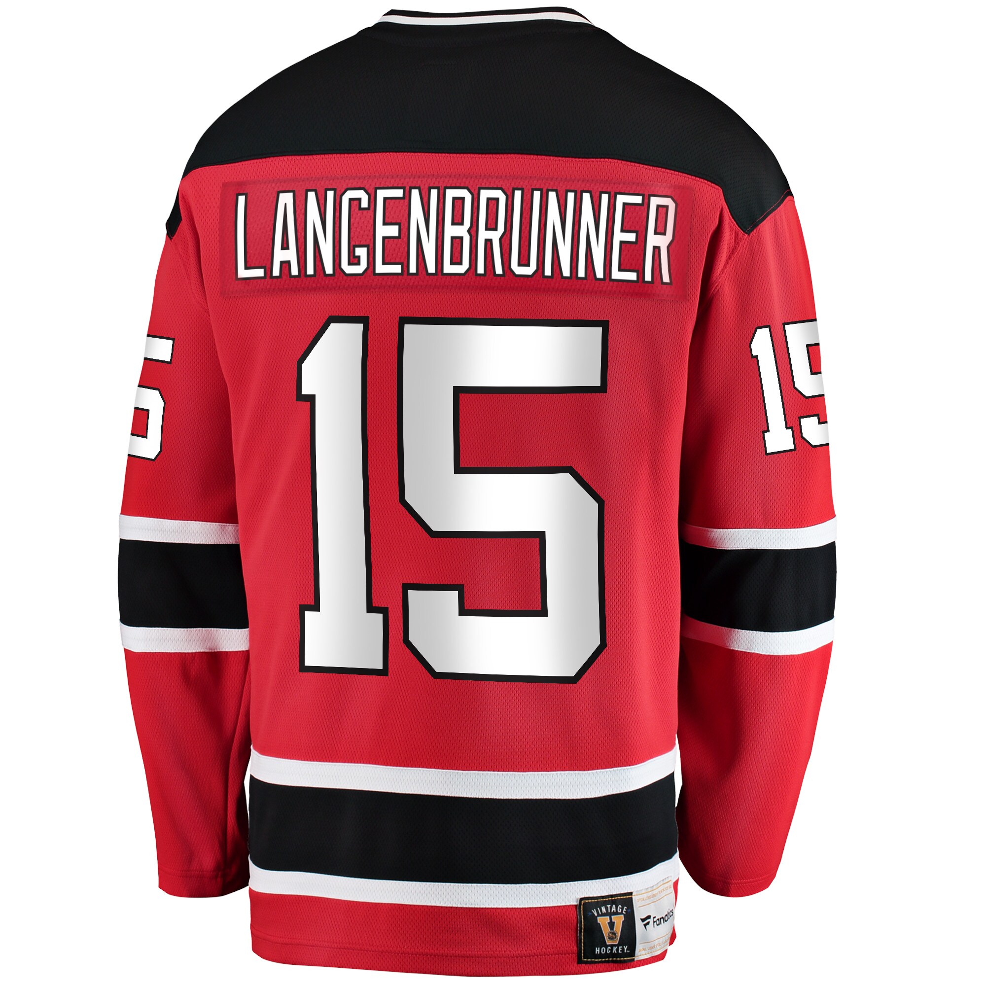 Jamie Langenbrunner New Jersey Devils Fanatics Premier Breakaway Retired   Jersey – Red