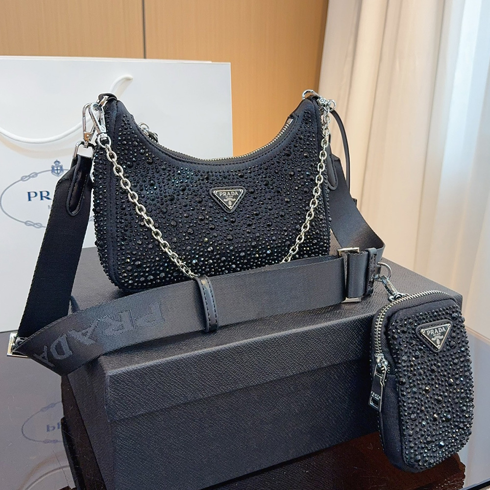Prada Re-Edition  Crystal  Shoulder Messenger Bag