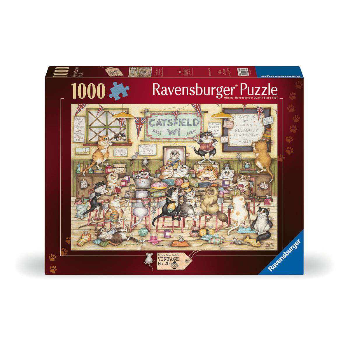 Crazy Cats – Catsfield WI by Linda Jane Smith - 1000 Piece Jigsaw Puzzle (Ravensburger)