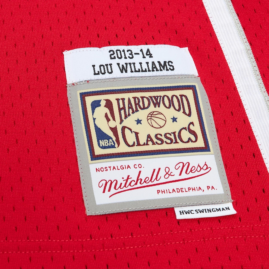 Men's Atlanta Hawks Lou Williams Mitchell & Ness Red 2013/14 Hardwood Classics Swingman Jersey