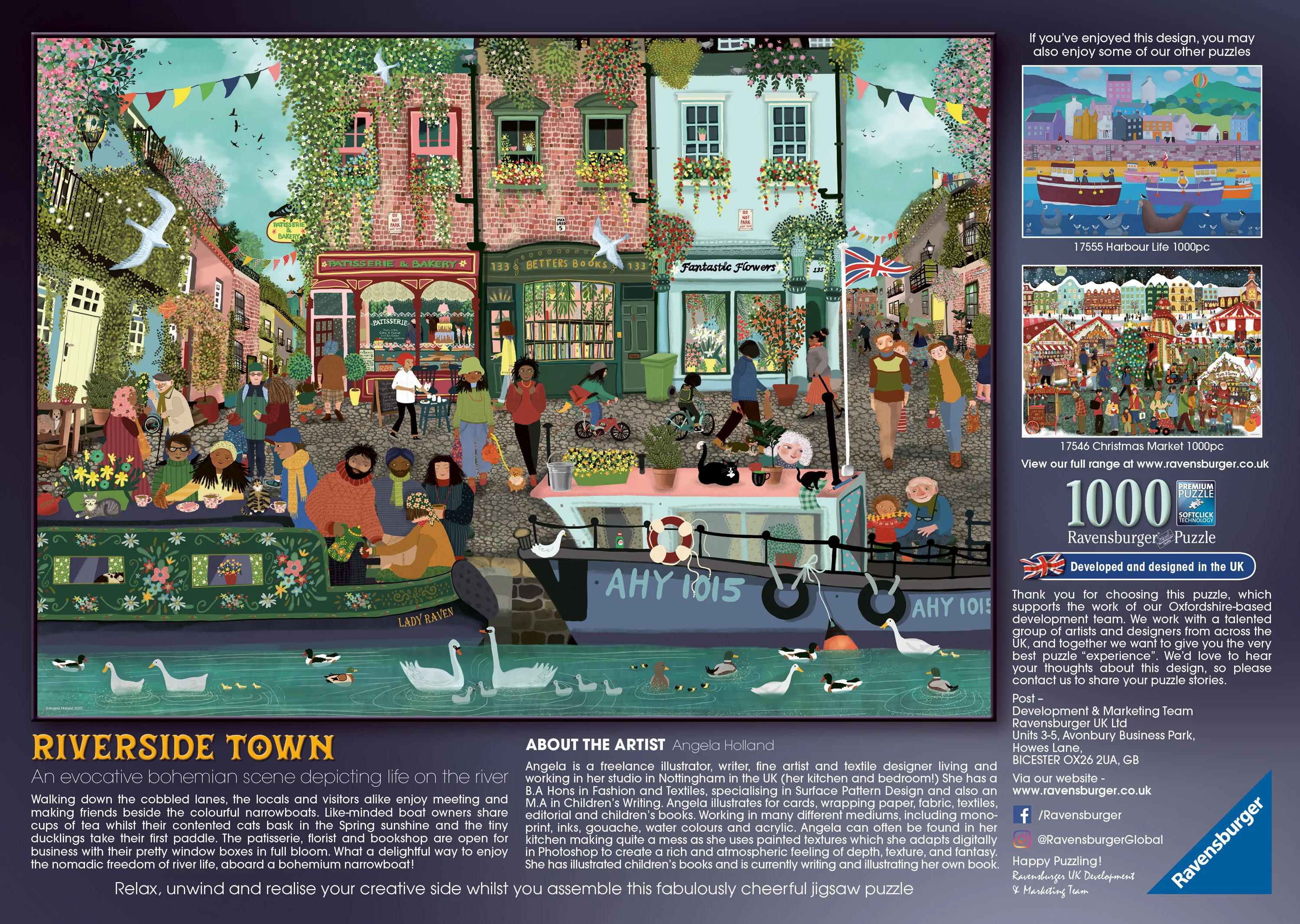 Riverside Town – 1000 Piece Jigsaw Puzzle (Ravensburger)