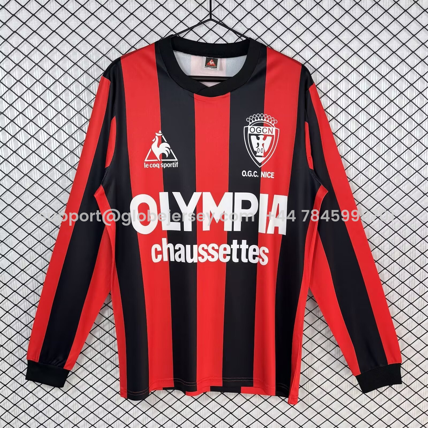 Retro Nice 1977-78 Home Long Sleeves Jersey