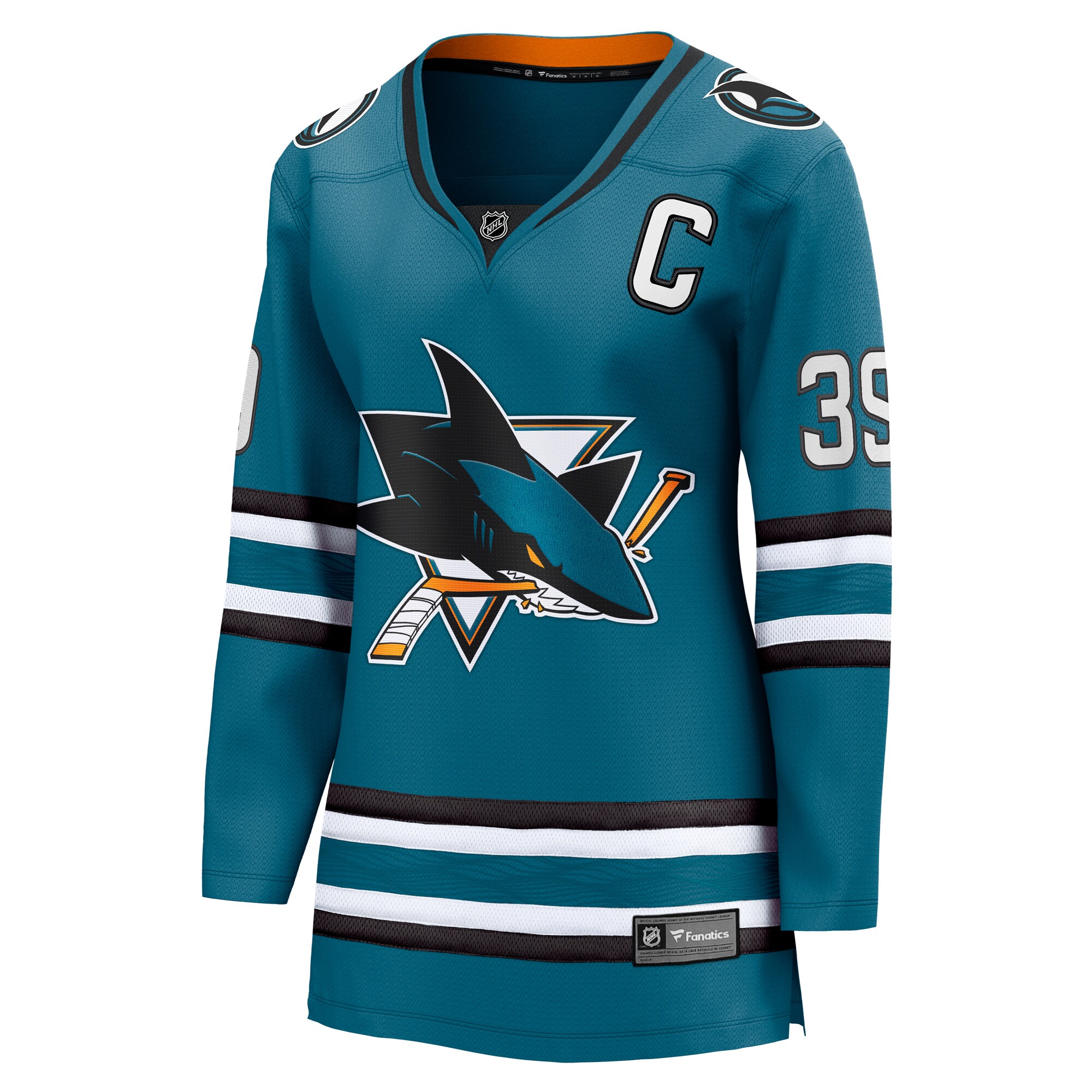 Logan Couture San Jose Sharks Fanatics Women’s Home Breakaway   Jersey – Teal
