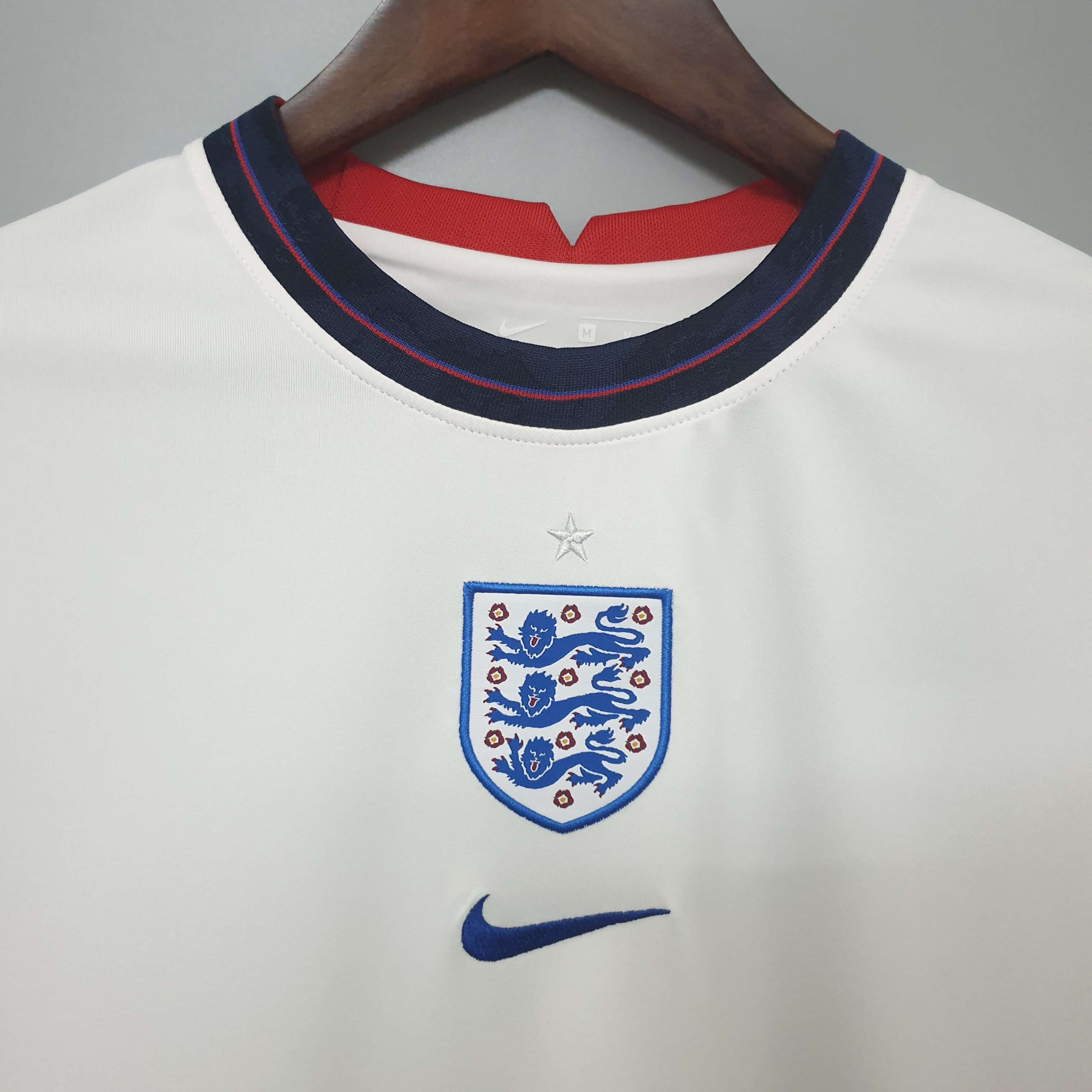 2020 England Soccer Jersey White Home - Fans Edition