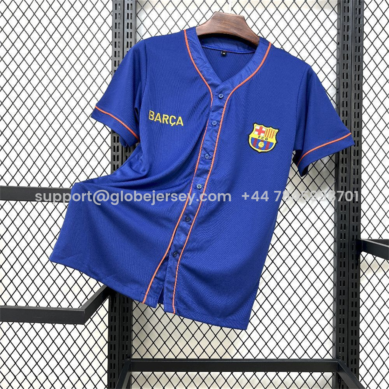 Barcelona 25-26 Blue Baseball Jersey