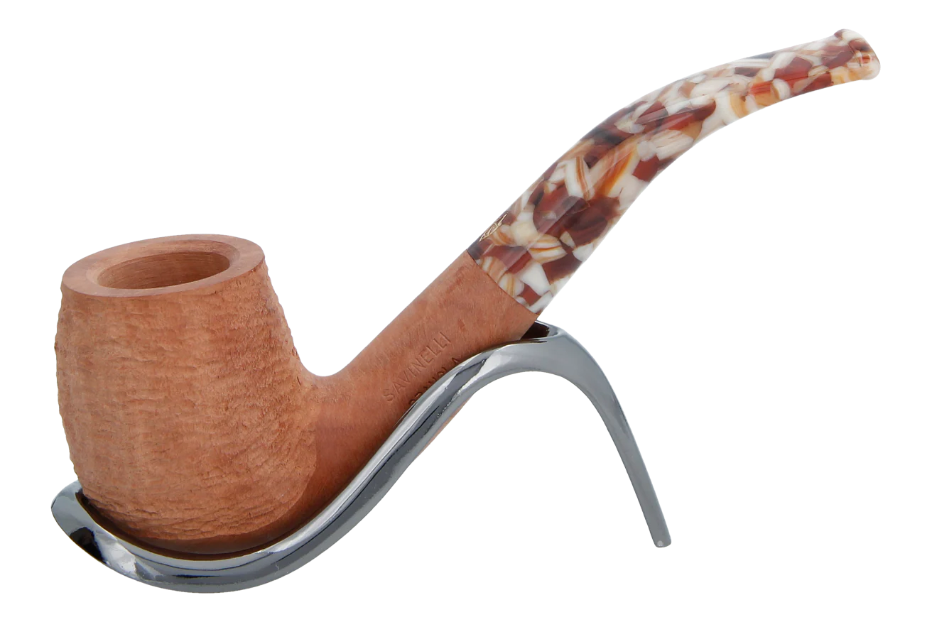 Savinelli Granola Rusticated 601 - 6mm Briar Pipe
