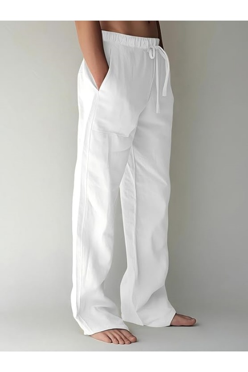 Mens Cotton Linen Pants