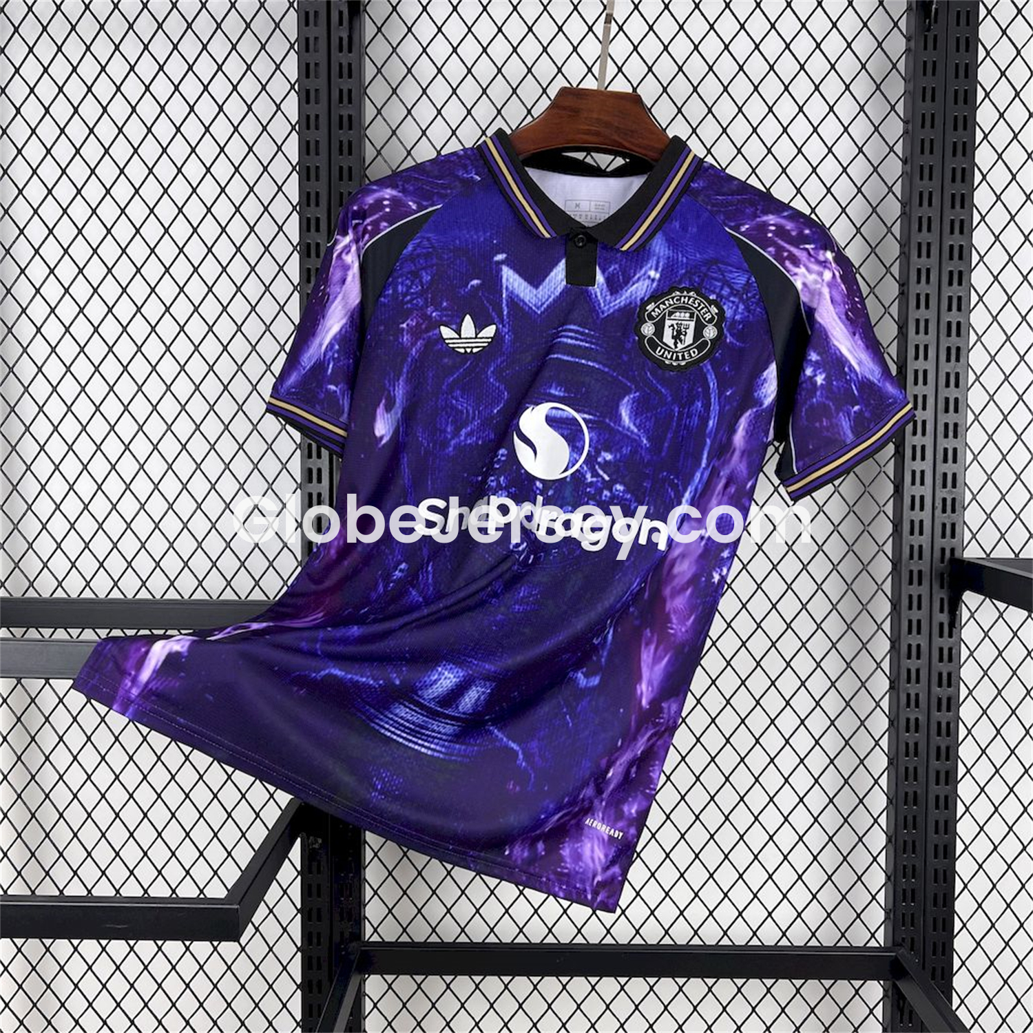 Manchester United 25-26 Blue and Purple Premier League Championship Trophy Special Edition Jersey - Fans Version