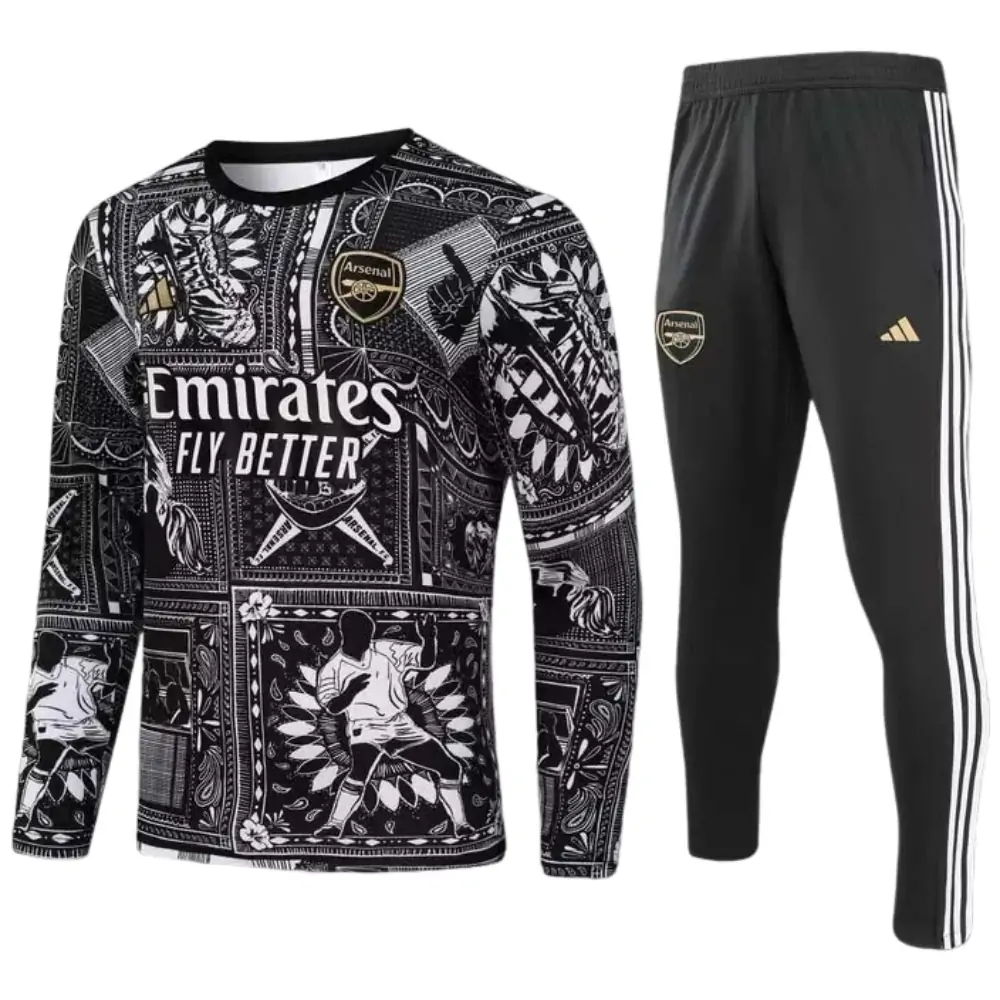 2023/2024 Arsenal Training Wear Black Football Shirt 1:1 Thai Quality Suit ​