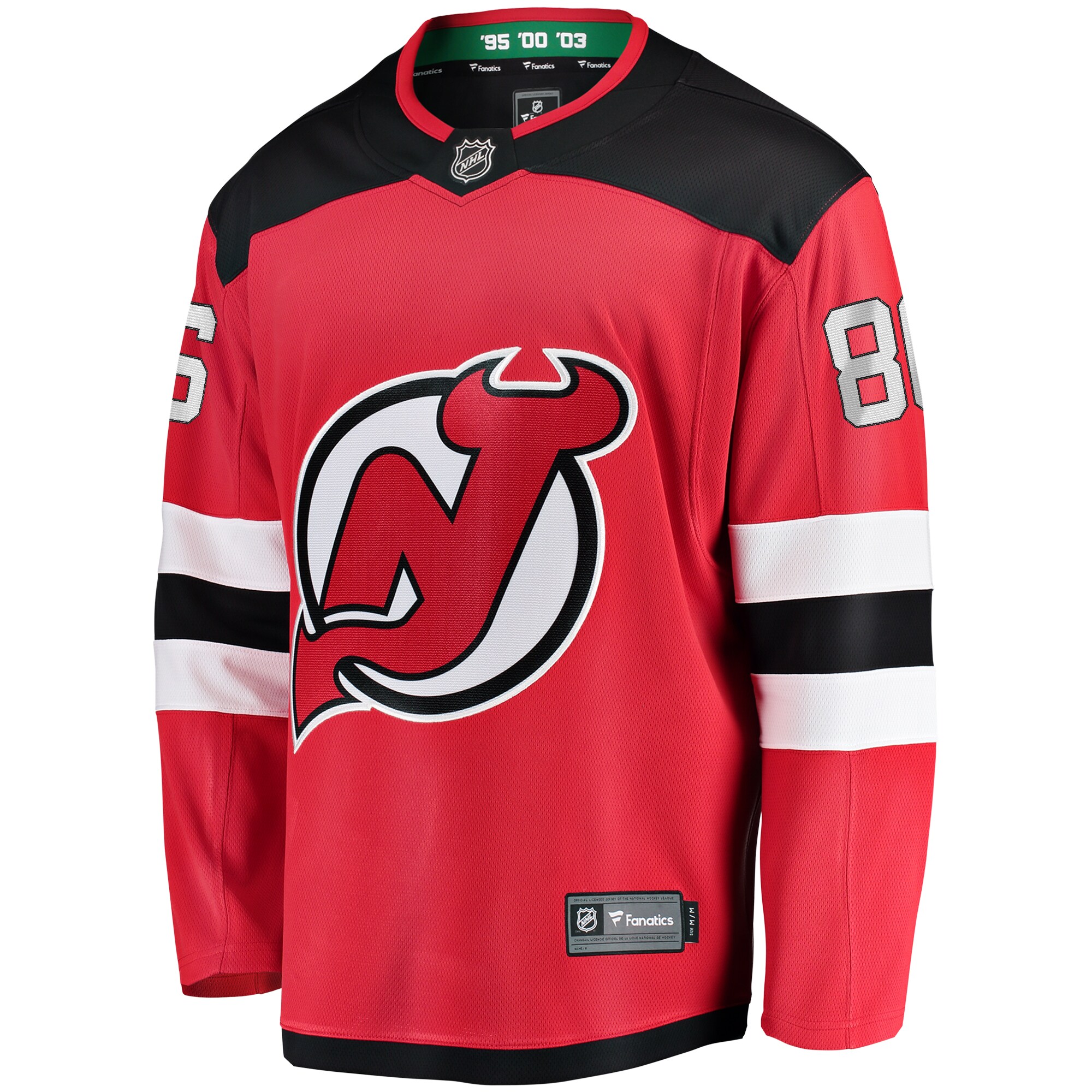 Jack Hughes New Jersey Devils Fanatics Breakaway   Jersey – Red