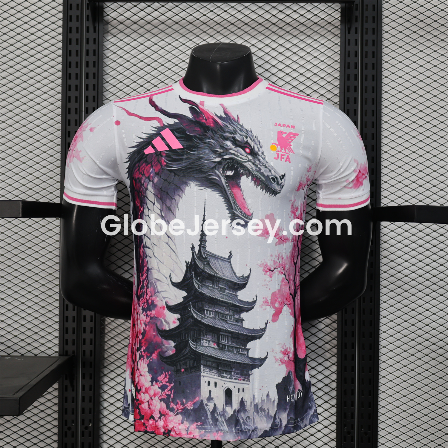 Japan 25-26 Black Dragon & Tower White Special Edition Jersey - Player Version