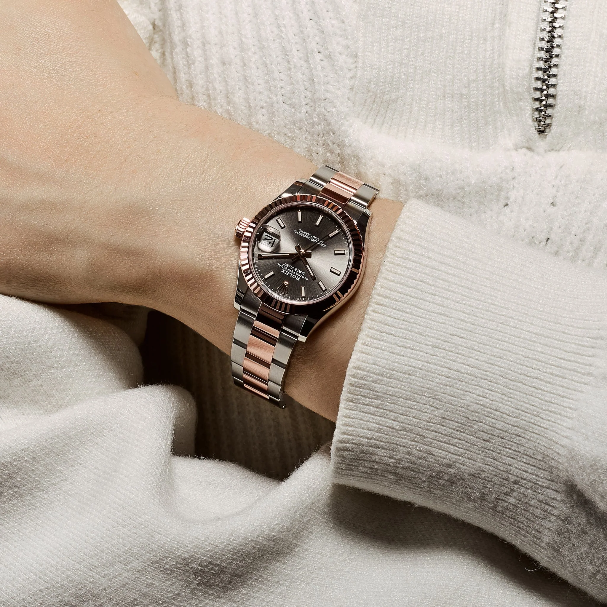 【Super Clone】RLX  Datejust 36mm 126201 Slate Dial Oyster Bracelet Watch